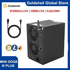 Goldshell Mini DOGE III Plus LTC&Doge WiFi 810MH/S 500W LTC&Doge Coin Miner - Imagen 1 de 9
