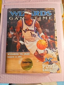 Washington Wizards Game Time Program From March 2005 Vs Utah Jazz - Picture 1 of 7