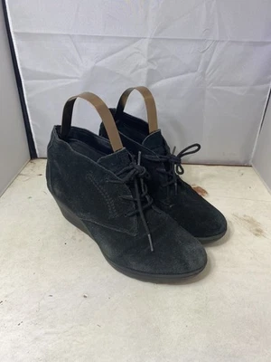 Bota Bass Cali Chukka para mujer 9,5 M negra tacón de cuña con cordones Foto 1 de 4
