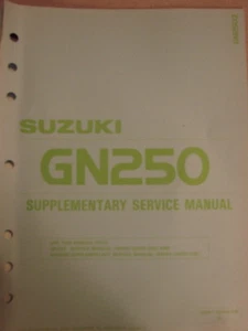 Suzuki Factory Service Repair Shop Manual Supplement 1987 GN250 J - Bild 1 von 1