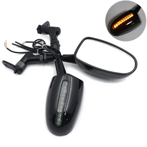 HTTMT Mini back view Mirrors For Honda Cbr 600Rr Kawasaki Ninja 636 Zx6R Black - Picture 1 of 9