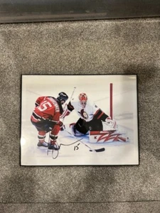 Autographed 9x11 Photo Jamie Langenbrunner New Jersey Devils - Picture 1 of 1