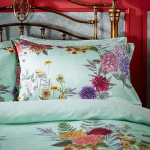 John Lewis ~ MATTHEW WILLIAMSON "Floral Bloom" Super King Duvet Set - Picture 1 of 4