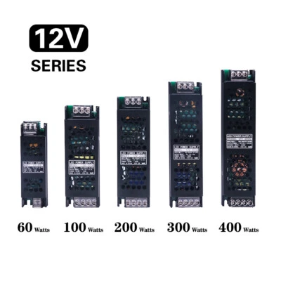AC 240V to DC 12V 24V 60W-400W LED Power Supply Transformer Driver For LED Strip - Image 1 of 4