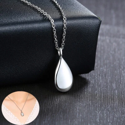 VNOX Silver Urn Cremation Memorial Pendant Necklace Ash Holder Mini Keepsake Jewelry