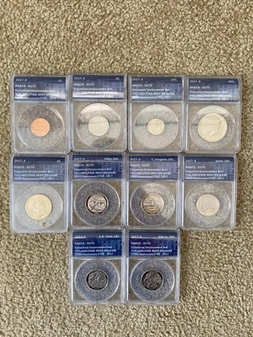 2017-S Enhanced Uncirculated Set ANACS EU 70 Philadelphia Mint Release Cover