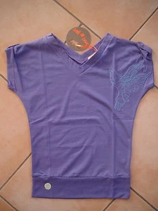 (C331) Spirit of Hope Girls Shirt mit Vogel Stickerei und Logo Aufnäher gr.152 - Picture 1 of 4