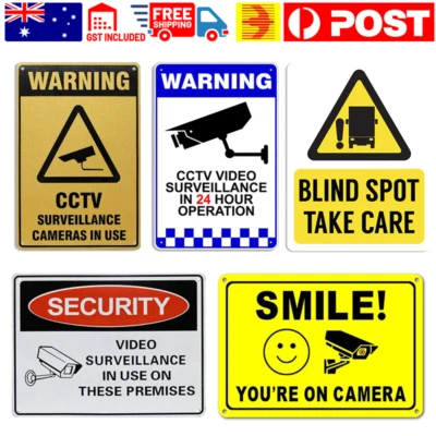 Warning Safety Signs Caution Sign Wall Aluminum Metal Sign Sign Decor AU - image 1 of 4