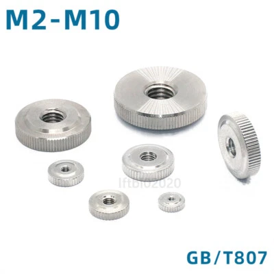 Rändelmutter DIN 467 niedrige Form Edelstahl Rändelmuttern M2 M3 M4 M5 M6 M8 M10 - Bild 1 von 4