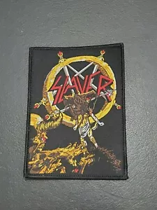 Slayer - Hell awaits Musik Rock Band Aufnäher T-Shirts Kleidung aufbügeln gewebtes Abzeichen - Bild 1 von 3
