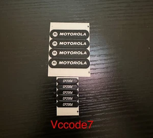 Motorola etichetta frontale ed etichetta CP200d Ogni offerta è per 1 COPPIA - Foto 1 di 1