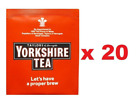 Yorkshire Tea Individually  Wrapped Tagged Enveloped  Fresh One cup Tea