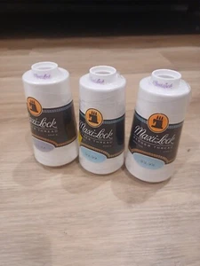 Lot of 3 White Maxi Lock Serger Cone Polyester Thread 3000 yd cones - Picture 1 of 4