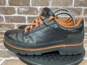 Crocs Lace Up Boulder Co Cobbler Hiker Black Leather Oxford Shoes Mens Size 10