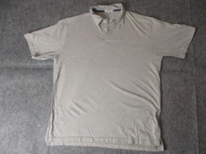 Camicia da uomo Peter Millar grande grigio maglia morbida 100% cotone golf comfort casual - Foto 1 di 14