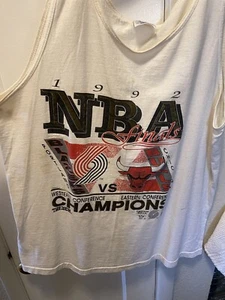 VTG. 1992 NBA Finals Tank Top Trailblazer’s/Bulls bought at the game - Picture 1 of 9