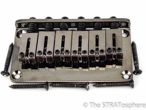 Fender Strat Tele Black Nickel HARDTAIL BRIDGE, Guitar Part, FMT Telecaster. - Picture 1 of 1