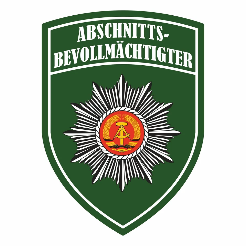 Aufkleber Wetterfest Abschnittsbevollmächtigter ossi osten ostdeutschland DDR