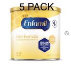5 Enfamil Infant Formula Milk-Based Baby Formula Powder w/Iron 0-12 EXP 07/2024