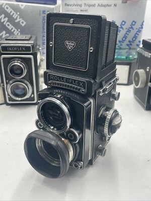 Rollei ROLLEIFLEX 2,8F Objectif Xenotar 2,8/80mm K7F3 étui poignée rolleifix - Photo 1/4