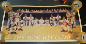 3000 HIT CLUB RON LEWIS SIGNED POSTER COOPERSTOWN COLLECTION 1999 PHOTO FILE - Picture 1 of 7