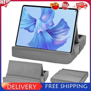 Tablet Pillow Holder with Pocket Angle Adjustable Foldable Tablet Mount (Grey) - Bild 1 von 12
