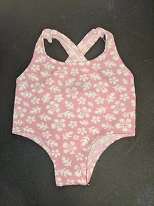 Build-A-Bear Pink White Floral One-Piece Bathing Suit For Stuffed Animals - Picture 1 of 3