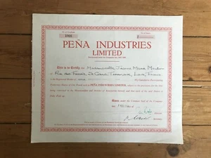 PENA INDUSTRIES LTD (ESPAGNE UK) (F2) - Picture 1 of 1