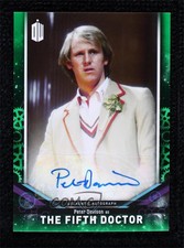 2018 Doctor Who Signature Series Green 22/50 Peter Davison The Fifth as Auto 1j8