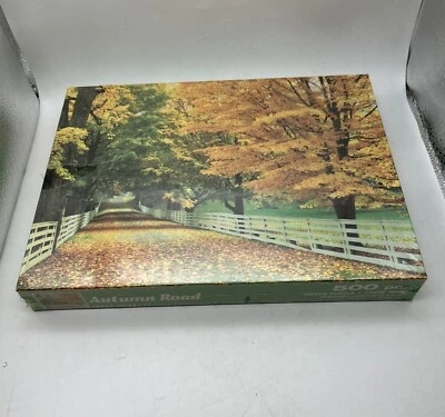 Rompecabezas de 500 piezas Hoyle Autumn Road 1989 vintage - nuevo sellado Foto 1 de 4