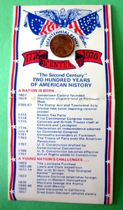 RARE 1975 D penny USA map + Liberty Bell Stamped. Bicentennial Copper - Picture 1 of 2