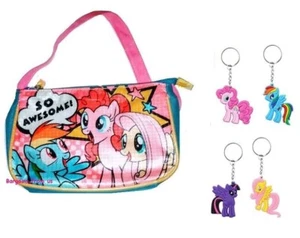 MY LITTLE PONY SO AWESOME HAND BAG and  1 RANDOM KEYCHAIN - Picture 1 of 4
