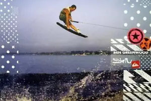 QUICKSILVER wakeboard BEN GREENWOOD promo BIG poster Flawless New old Stock - Imagen 1 de 1