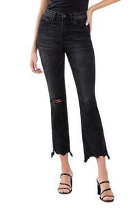 Flying Monkey High Rise Ankle Bootcut Jeans - Picture 1 of 10