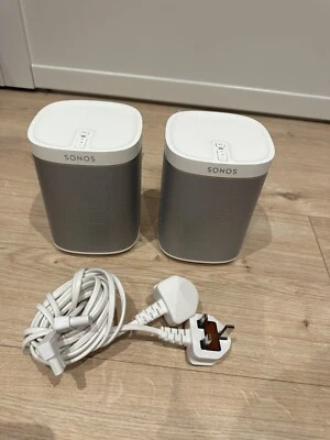 2 X Sonos Play 1  Wireless Speaker White Wifi Gen1 Gen 1 PAIR Great Condition - Image 1 of 4