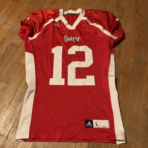 adidas Men’s Nebraska Cornhuskers Football Jersey Sz. Large NEW #12 Cover