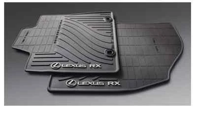 JUEGO DE 4 ALFOMBRILLAS LEXUS OEM FACTORY ALL WEATHER 2013-2015 RX350 y RX450H NEGRO Foto 1 de 2