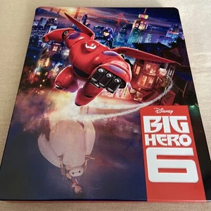 Disney Big Hero 6 (Blu-Ray & DVD 2014 2-Disc STEELBOOK) Marvel Baymax Superhero - Picture 1 of 7