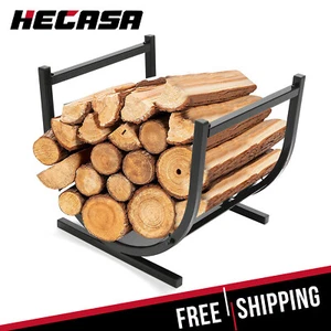 Metal Firewood Rack Log Holder Wood Storage Organiser Stand Fireplace Wood - Picture 1 of 21