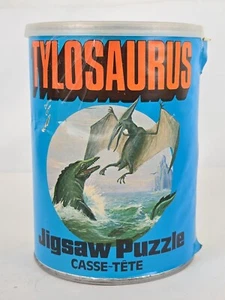 Puzzle Tylosaurus Vintage 1974 Casse-Tete APC oltre 200 pezzi grandi completo - Foto 1 di 7