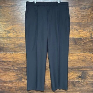 Edwards NWT Men's Dress Pants - Dark Blue Texturized Polyester - Size 42x32 - Picture 1 of 4