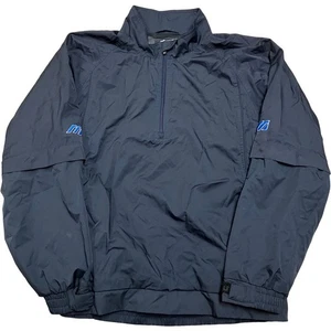 MIZUNO PERFORMANCE WEAR Mens 1/4 Zip Pullover Jacket Breakaway Sleeves SZ LARGE - Picture 1 of 15