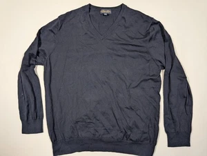 Brooks Brothers V-Neck Pullover Herren Gr. XXL leichte Supima Baumwolle blau - Bild 1 von 7