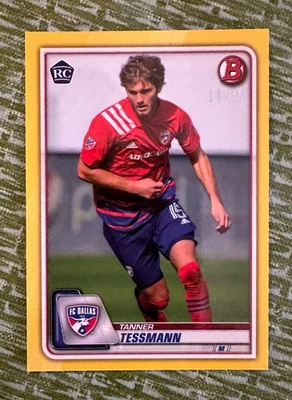 HOT  TANNER TESSMAN  RC 2020 BOWMAN ON DEMAND 18/75 LYON USMNT - Image 1 of 2