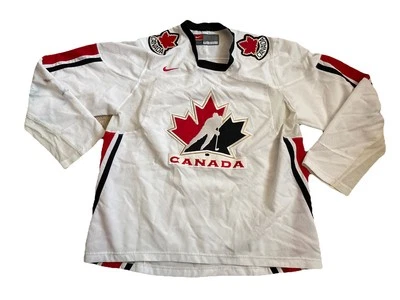 Nike Team Canada Men's Hockey Jersey Size L White Red Olympic Ice Hockey NHL - Image 1 of 4