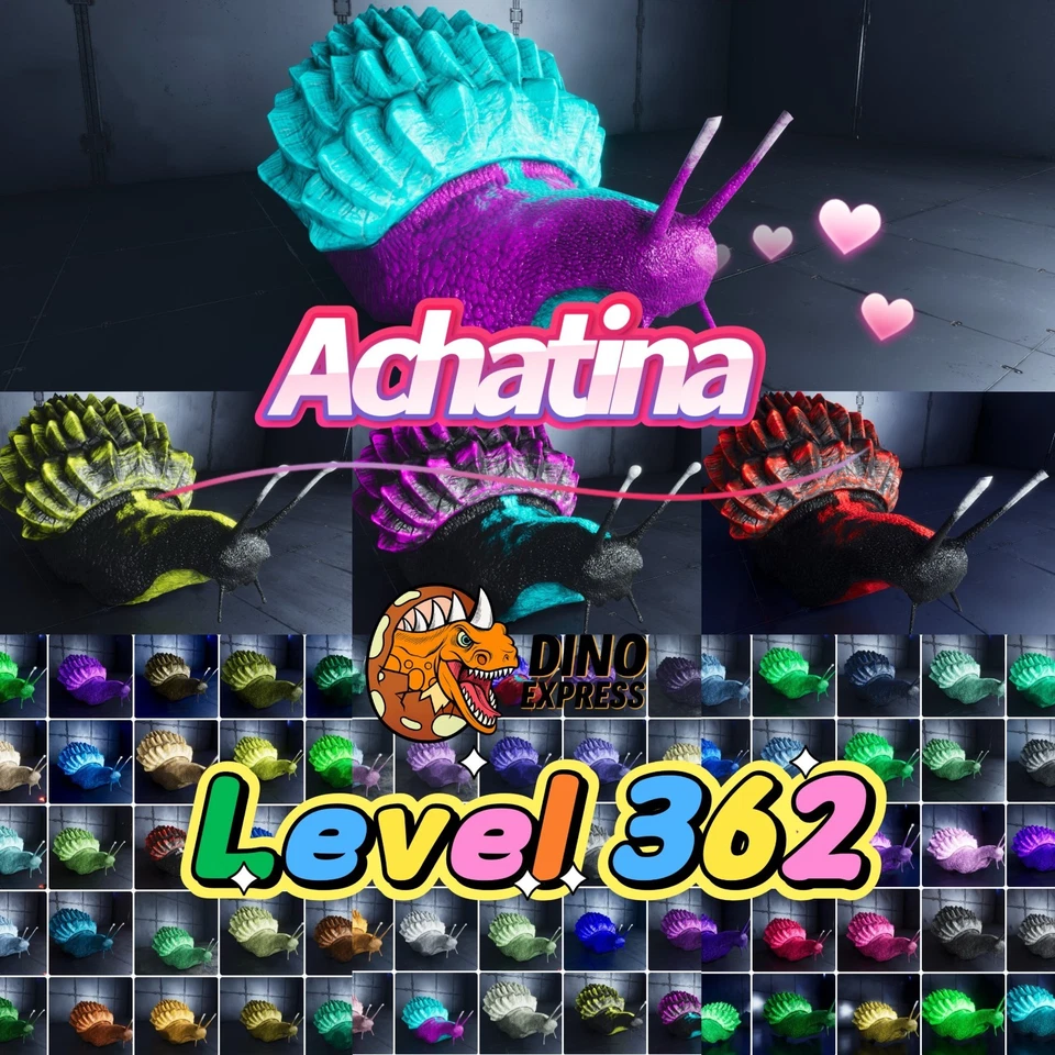 Achatina Level 362 Clone ARK🦕 Survival Ascended ASA PVE PC/XBOX/PS - Image 1 of 1