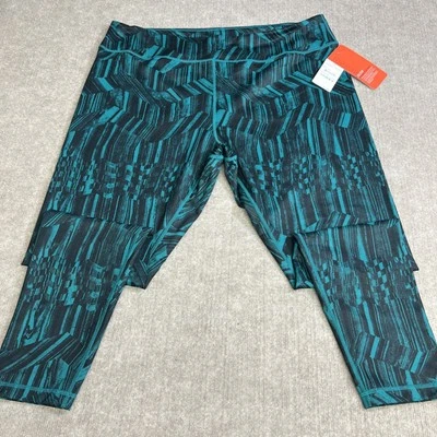 NWT Zella High Waist Leggings 3X Everglade Print Full Length Moisture Wicking - Image 1 of 4