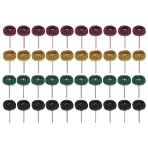 100 Pcs Abrasive Wheel 1 Inch 120 Grit 180 Grit 320 Grit 400 Grit 1/8" Shank - Picture 1 of 6