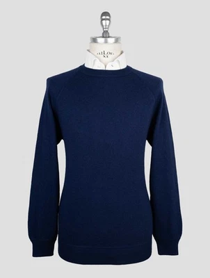 NUEVO DRUMOHR SUÉTER DE CACHEMIR AZUL CUELLO REDONDO EE. UU. 40 - UE 50 D73 Foto 1 de 4