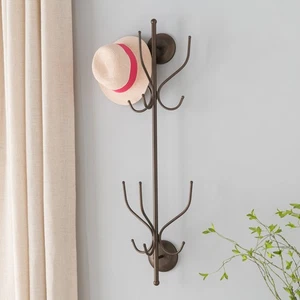 Kings Brand Furniture – Nino Metal 12 Hook Wall Mount Coat & Hat Rack, Pewter - Picture 1 of 4